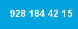 928 184 42 15 928 184 42 15